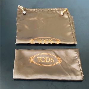 Tod’s Brown Satin Dust Bags Set (2)